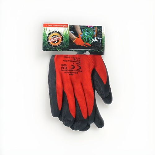Paar gartenhandschuhe rot - 3,